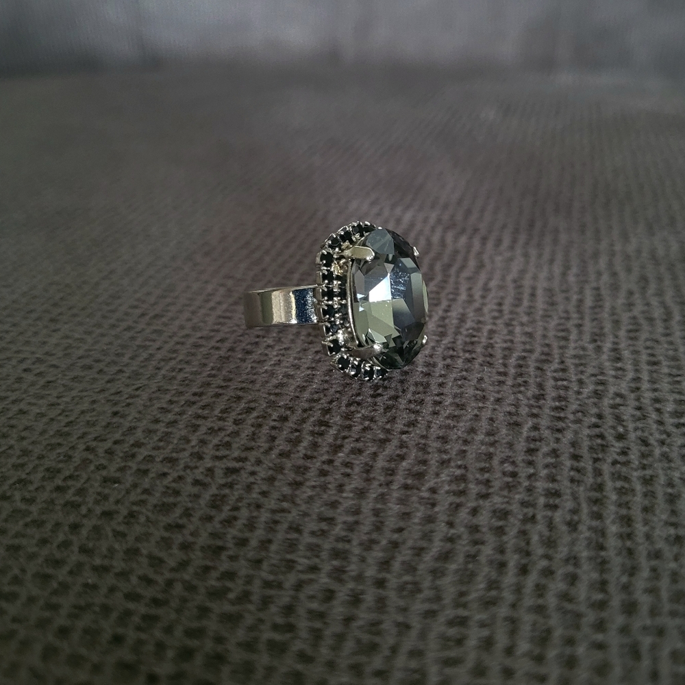 Adjustable Silver Ring With Large Focal Gemstone … - image 6